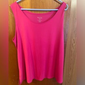 Pink scoop neck tank top XXL/2XG brand new